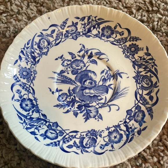 Wedgewood Cornflower of Etruria made in England Set of 4 Saucers Small Plates - Picture 9 of 10